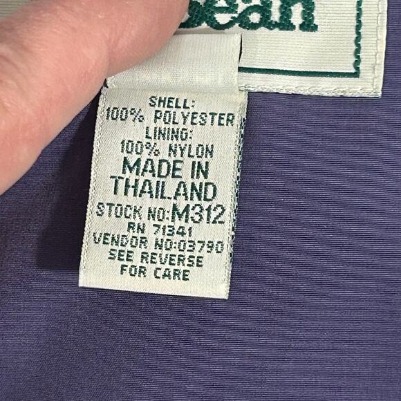 Bean Coat Womens Petite Medium Purple Hooded Long Rain Trench Jacket Waterproof - Picture 6 of 11